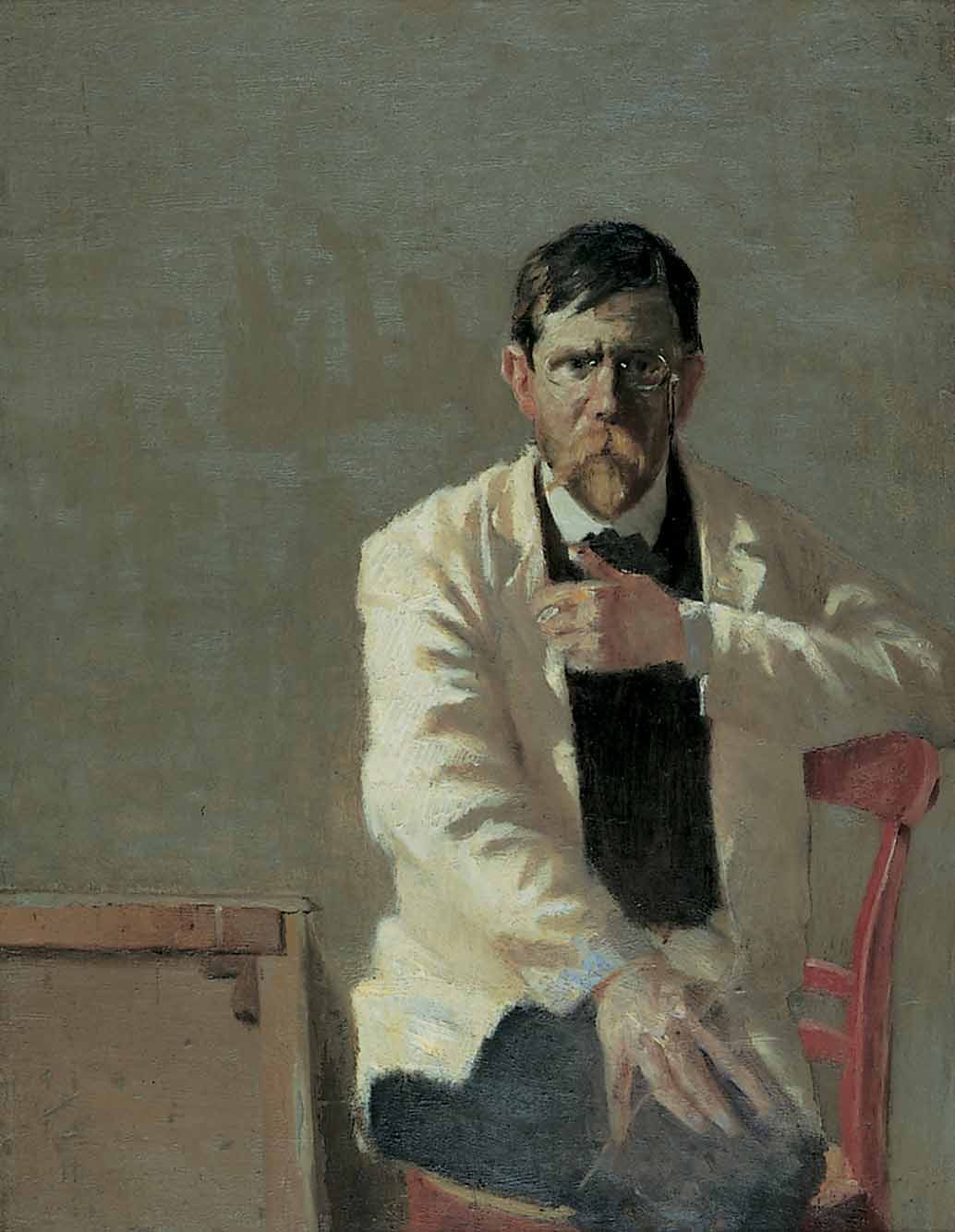 Selvportræt malet af Johan Rohde